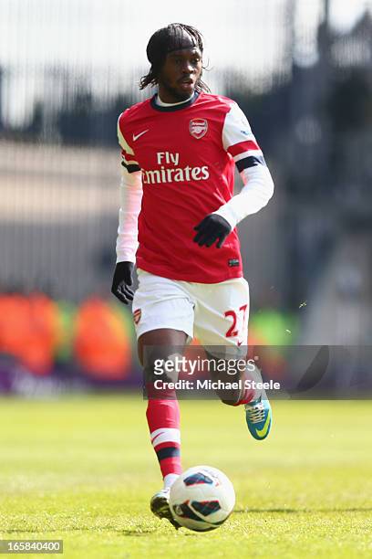 Gervinho of Arsenal during the Barclays Premier League match between West Bromwich Albion and Arsenal at The Hawthorns on April 6, 2013 in West...