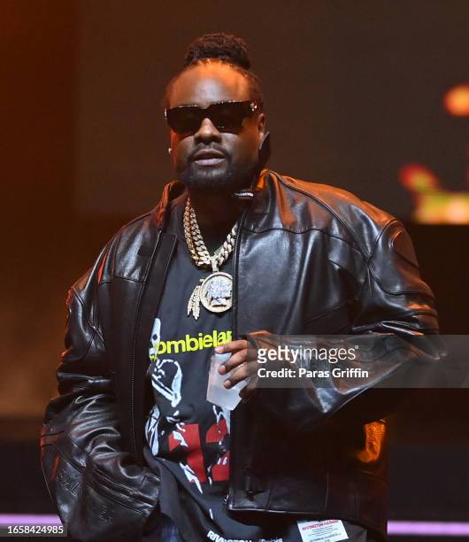 Rapper Wale onstage during The 16th Headies Awards at Cobb Energy Performing Arts Centre on September 03, 2023 in Atlanta, Georgia.