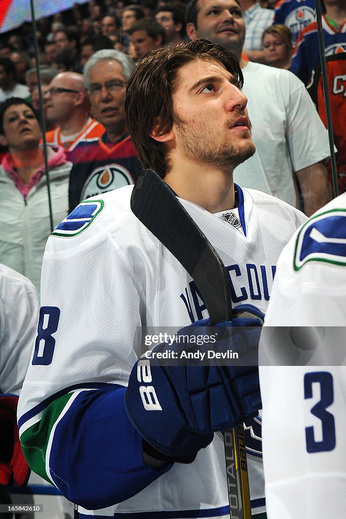 Vancouver Canucks v Edmonton Oilers