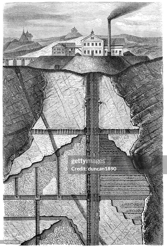 Cross Section of an Ore mine