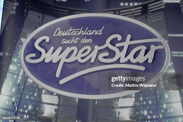 Logo at the Rehearsal of the 4th RTL Show of 'Deutschland sucht den Superstar' on April 6, 2013 in Cologne, Germany.