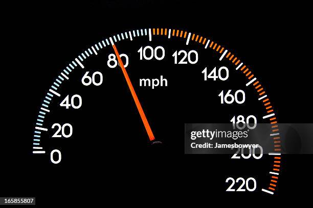 speedometer 80 mph - 100 metre bildbanksfoton och bilder