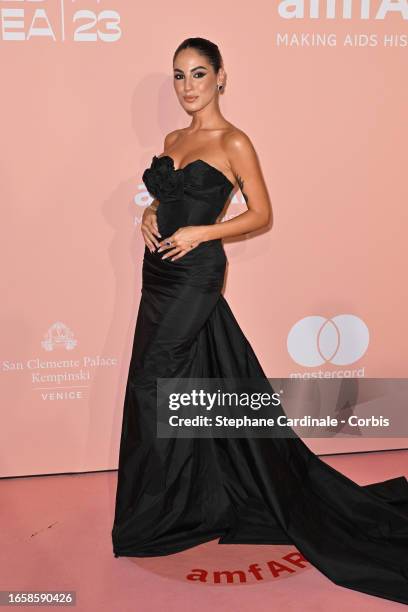 Giulia de Lellis attends the amfAR Gala Venezia 2023 during the 80th Venice International Film Festival on September 03, 2023 in Venice, Italy.