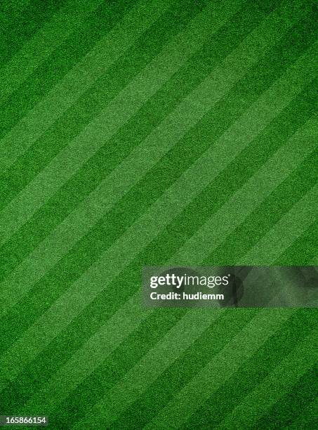 green grass textured background with stripe - football field stock pictures, royalty-free photos & images