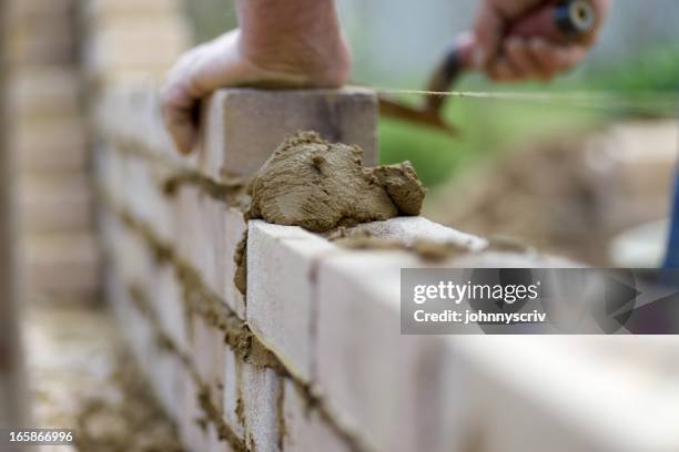 bricky... - cement wall stock pictures, royalty-free photos & images