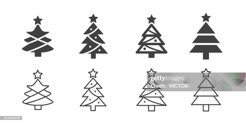 Weihnachtsbaum - Illustration Icons