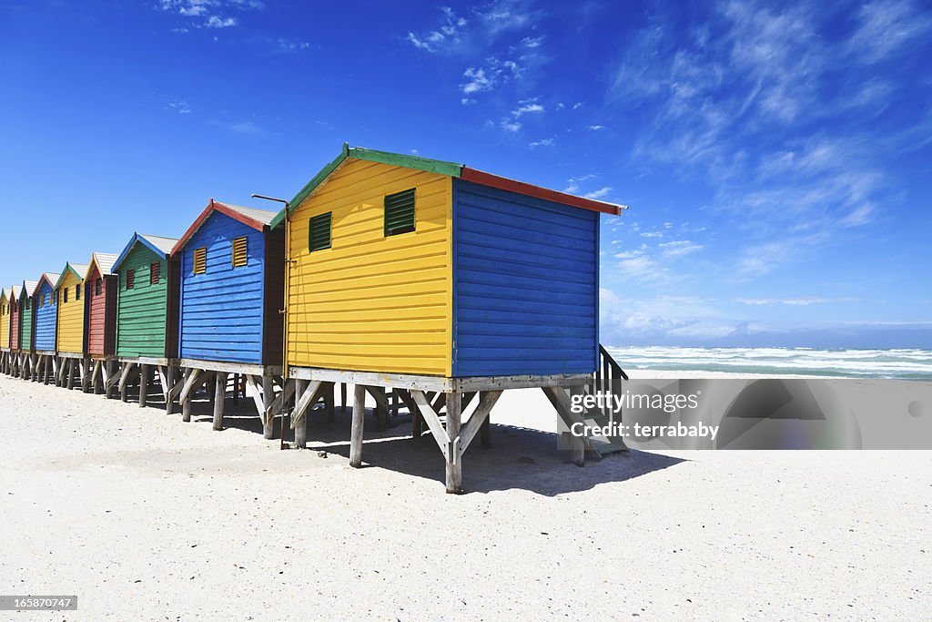 Beach Huts Summer Holiday at the Seaside South Africa