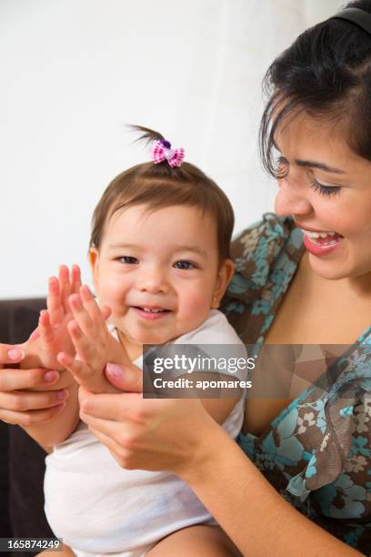 Clapping Mother Mom Clapping With Baby Photos and Premium High Res Pictures - Getty Images