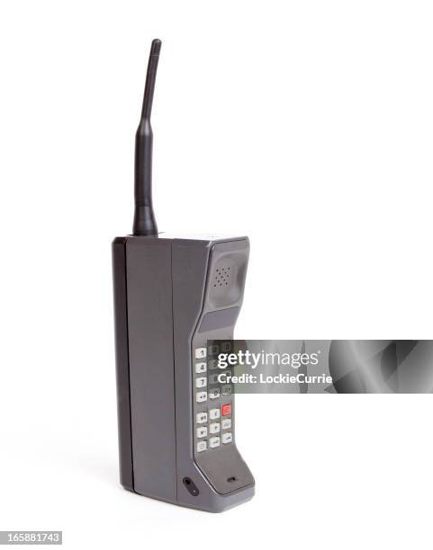 brick mobile phone - vintage telephone stock pictures, royalty-free photos & images