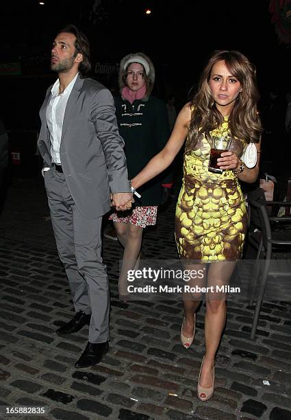 Sylvain Longchambon and Samia Ghadie at Gilgamesh restaurant on April 6, 2013 in London, England.