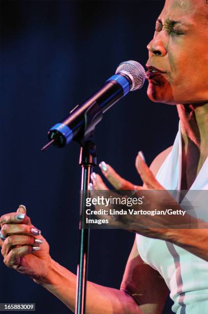 American soul singer Bettye LaVette performs on the opening night of the 23rd Annual Chicago Blues Festival in Grant Park's Petrillo Music Shell,...