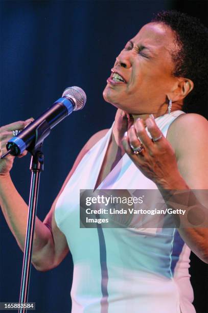 American soul singer Bettye LaVette performs on the opening night of the 23rd Annual Chicago Blues Festival in Grant Park's Petrillo Music Shell,...