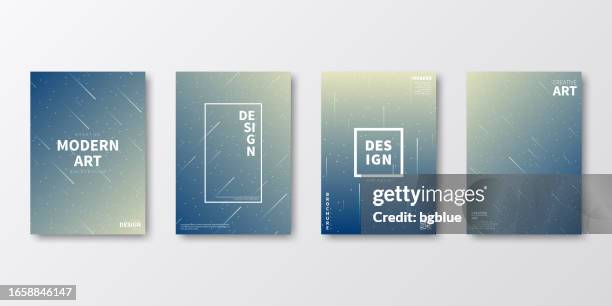 brochure template layout, blue cover design, business annual report, flyer, magazine - constellation stock illustrations