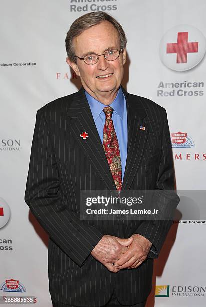 David McCallum attends the 7th Annual American Red Cross Red Tie Affair held at the Fairmont Miramar Hotel on April 6, 2013 in Santa Monica,...