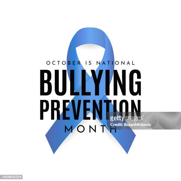 ilustraciones, imágenes clip art, dibujos animados e iconos de stock de antecedentes del mes de prevención del bullying, octubre. vector - abuso infantil