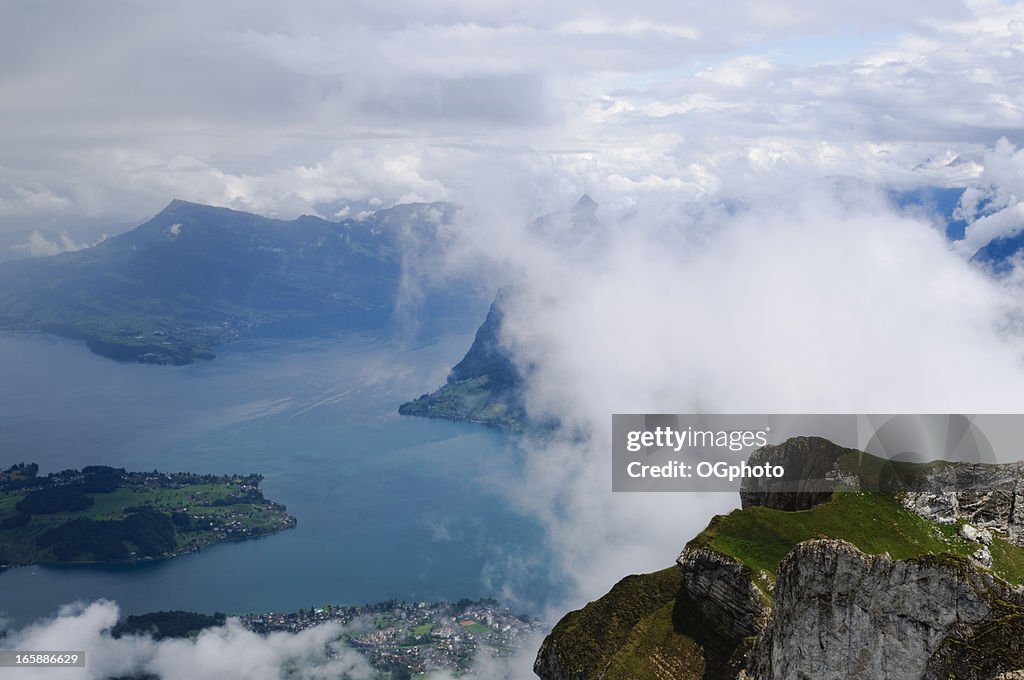 Vista dal Monte Pilatus, Svizzera