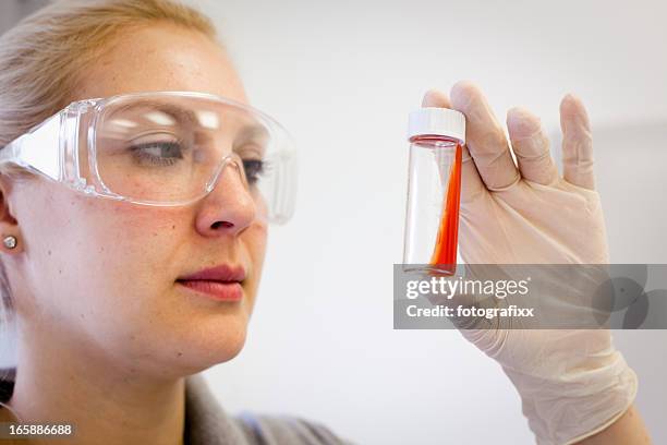 close-up de uma mulher segura a cultura de fungo assistente de laboratório - dermatophyte - fotografias e filmes do acervo