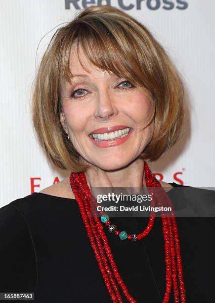 Actress Susan Blakely attends the 7th Annual American Red Cross Red Tie Affair at the Fairmont Miramar Hotel on April 6, 2013 in Santa Monica,...