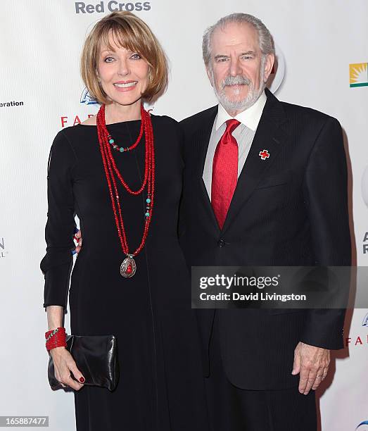 Actress Susan Blakely and husband producer Steve Jaffe attend the 7th Annual American Red Cross Red Tie Affair at the Fairmont Miramar Hotel on April...