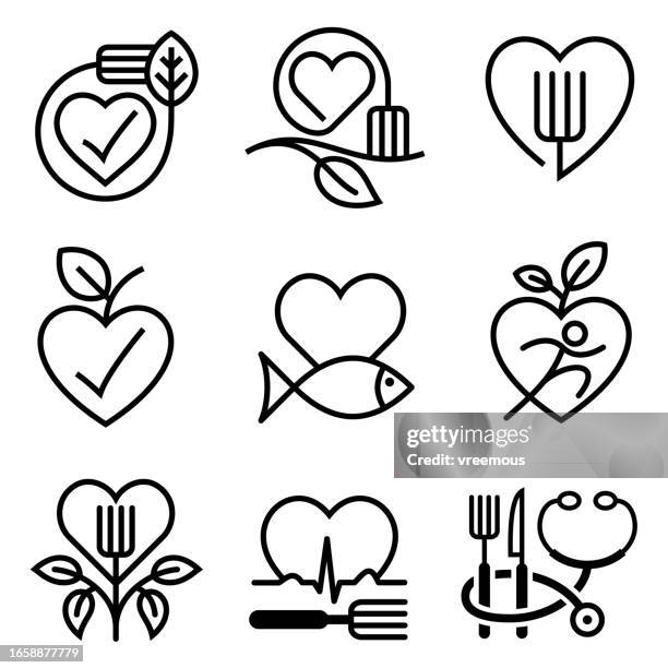 gesunde essen icons - superfood stock-grafiken, -clipart, -cartoons und -symbole