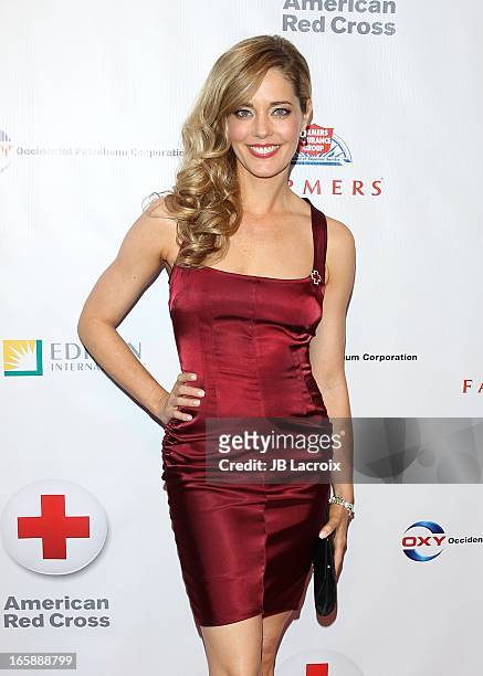 Christina Moore attends the 7th Annual American Red Cross Red Tie Affair held at Fairmont Miramar Hotel on April 6, 2013 in Santa Monica, California.