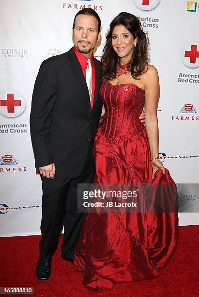 Christine Devine and Sean McNabb attend the 7th Annual American Red Cross Red Tie Affair held at Fairmont Miramar Hotel on April 6, 2013 in Santa...