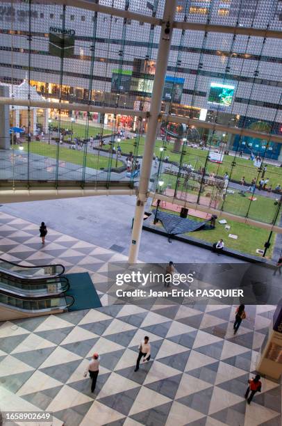 Le quartier des affaires, centre financier de la ville, 13 février 2008, Singapour.