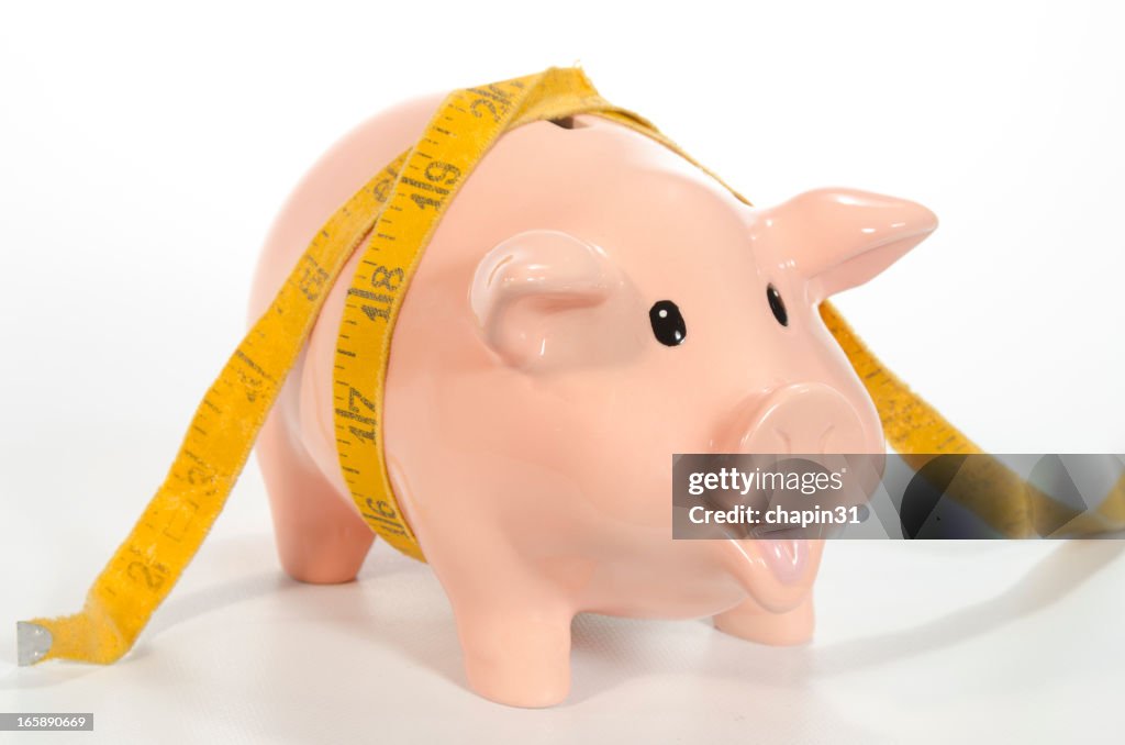 Piggy Bank with Squeezed Savings