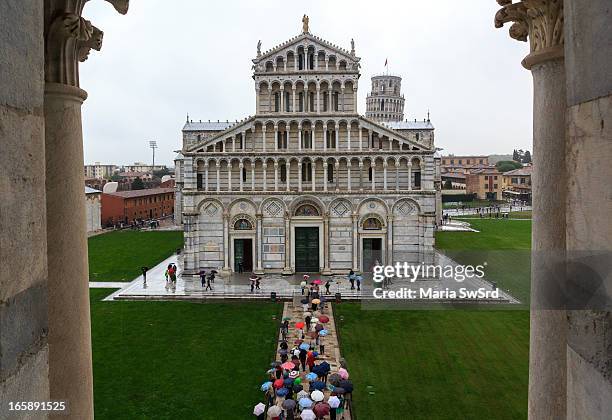 Wikipedia about this area: The Piazza del Duomo is a wide, walled area to the north of central Pisa, Tuscany, Italy, recognized as one of the main...