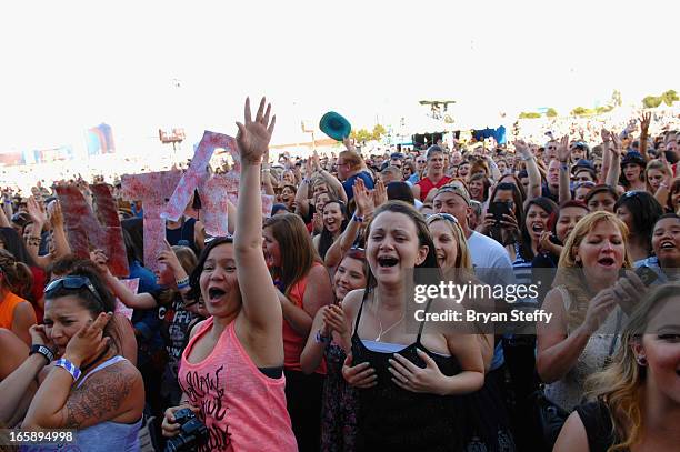 General view during the 48th Annual Academy Of Country Music Awards Party for a Cause Festival at the Orleans Arena on April 6, 2013 in Las Vegas,...