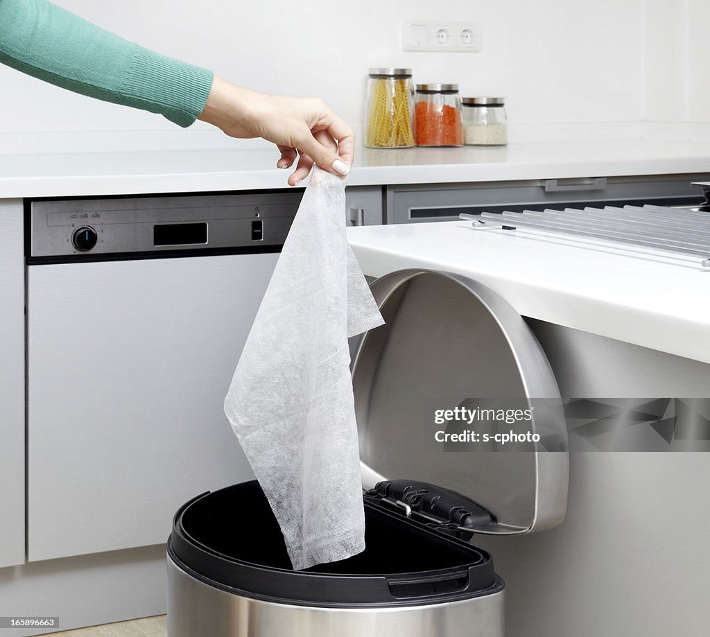 Garbage Can In The Kitchen (Click for more)