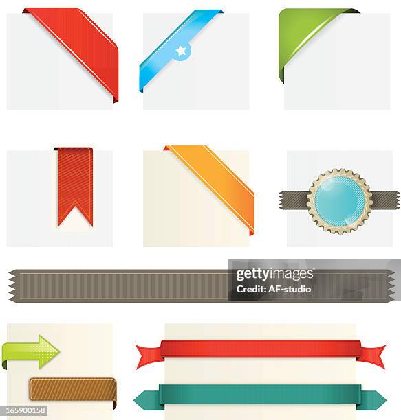 Corner Ribbom Ribbon Corner Border Photos and Premium High Res Pictures - Getty Images