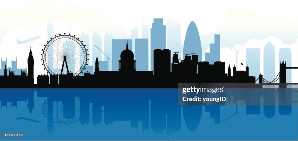 London Skyline Silhouette