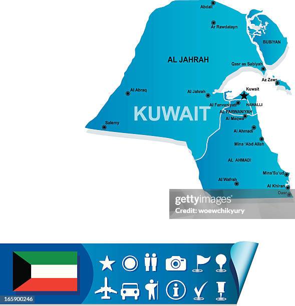 Kuwait Map Embty 79 Kuwait On World Map Stock Photos, High-Res Pictures, and Images ...