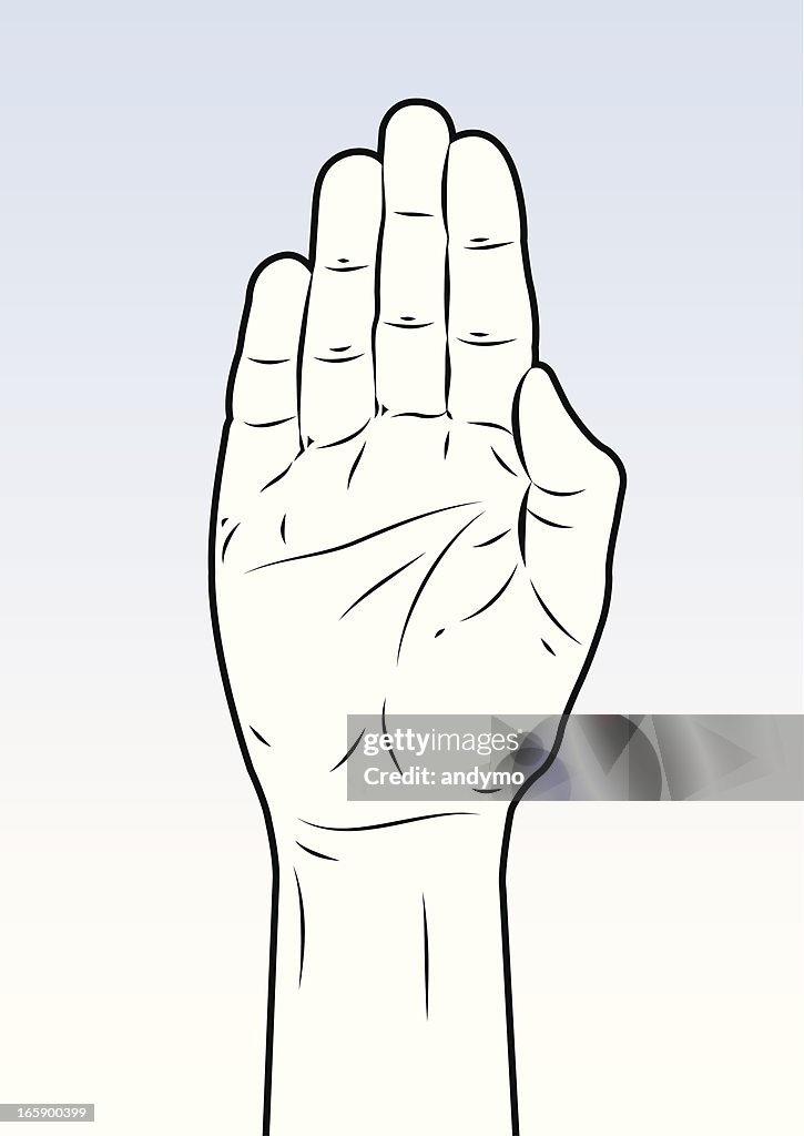 Hand Stop Reference Hand Stop Sign High-Res Vector Graphic - Getty Images