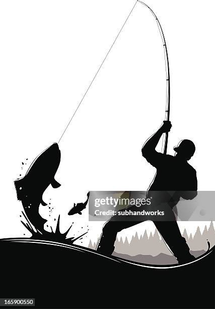 fisherman - fishing stock illustrations