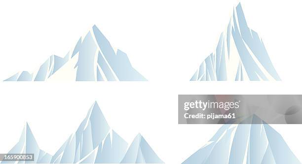 illustrations, cliparts, dessins animés et icônes de les montagnes - montagne