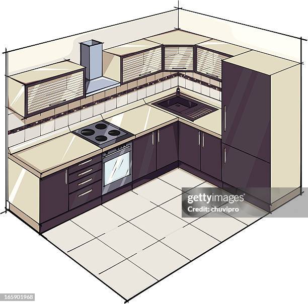 ilustraciones, imágenes clip art, dibujos animados e iconos de stock de moderna cocina. - oven front view