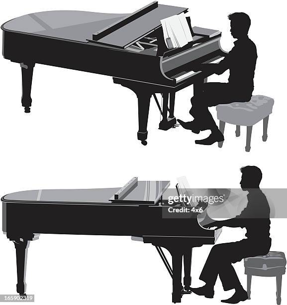 ピアノプレーヤー - ピアニスト点のイラスト素材／クリップアート素材／マンガ素材／アイコン素材
