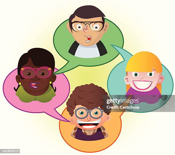 people speaking - professional facing camera stock illustrations