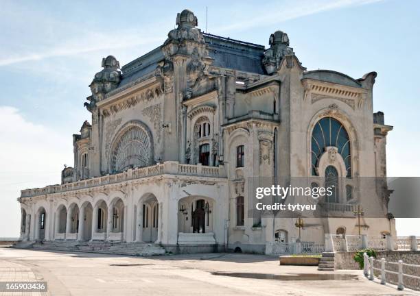 the casino building - constanta casino stockfoto's en -beelden