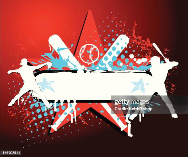 ilustraciones, imágenes clip art, dibujos animados e iconos de stock de lanzador de béisbol masa empanada banner icono - superestrella deportista