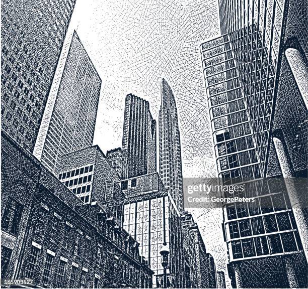 illustrazioni stock, clip art, cartoni animati e icone di tendenza di sullo skyline - centro amministrativo