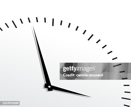 Black timer on white background Black timer on white background