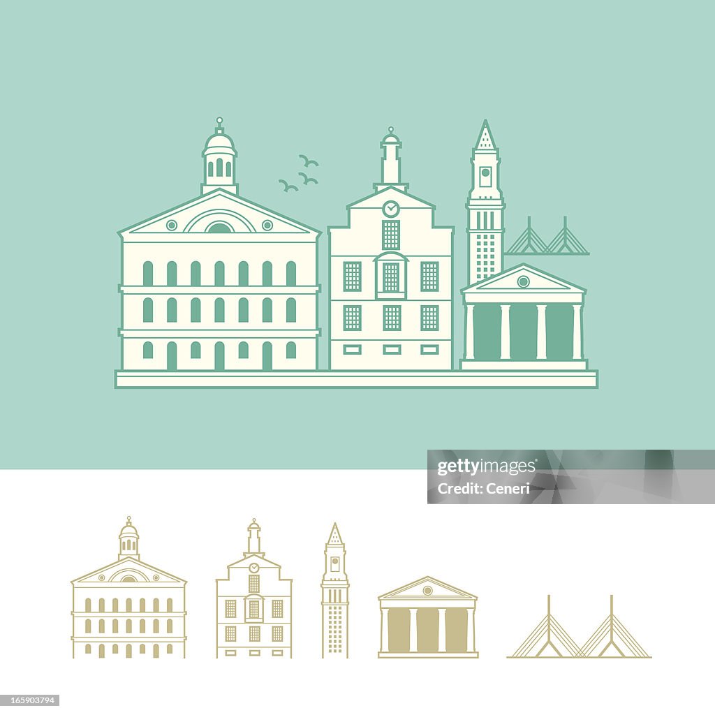 La ville de Boston, Massachusetts,, États-Unis