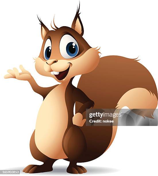 stockillustraties, clipart, cartoons en iconen met cartoon graphics of squirrel - squirrel