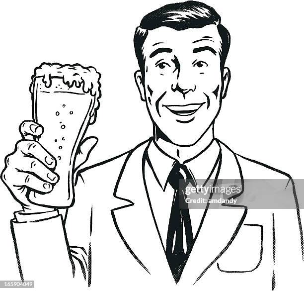 retro cold brew - cold brew stock illustrations