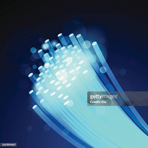 fiber optics - super slow motion stock illustrations