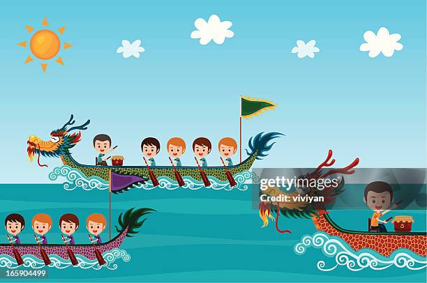 bildbanksillustrationer, clip art samt tecknat material och ikoner med dragon boat festival - dragon boat festival