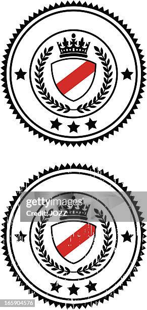 university shield - college crest stock illustrations